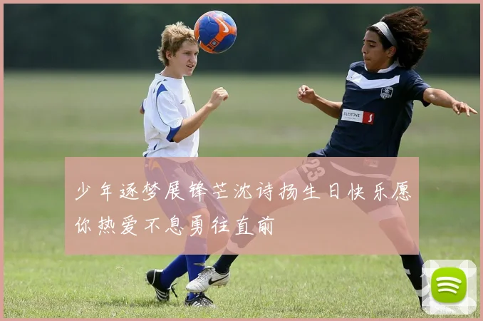 少年逐梦展锋芒沈诗扬生日快乐愿你热爱不息勇往直前